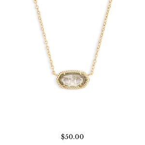 Elisa Pendant Necklace in Crystal Clear